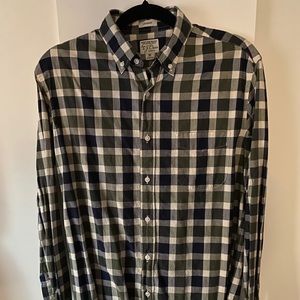J. Crew Secret Wash Plaid Button Down